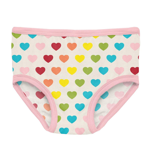 Rainbow Hearts Underwear 160 GIRLS APPAREL TWEEN 7-16 Kickee Pants 8/10 