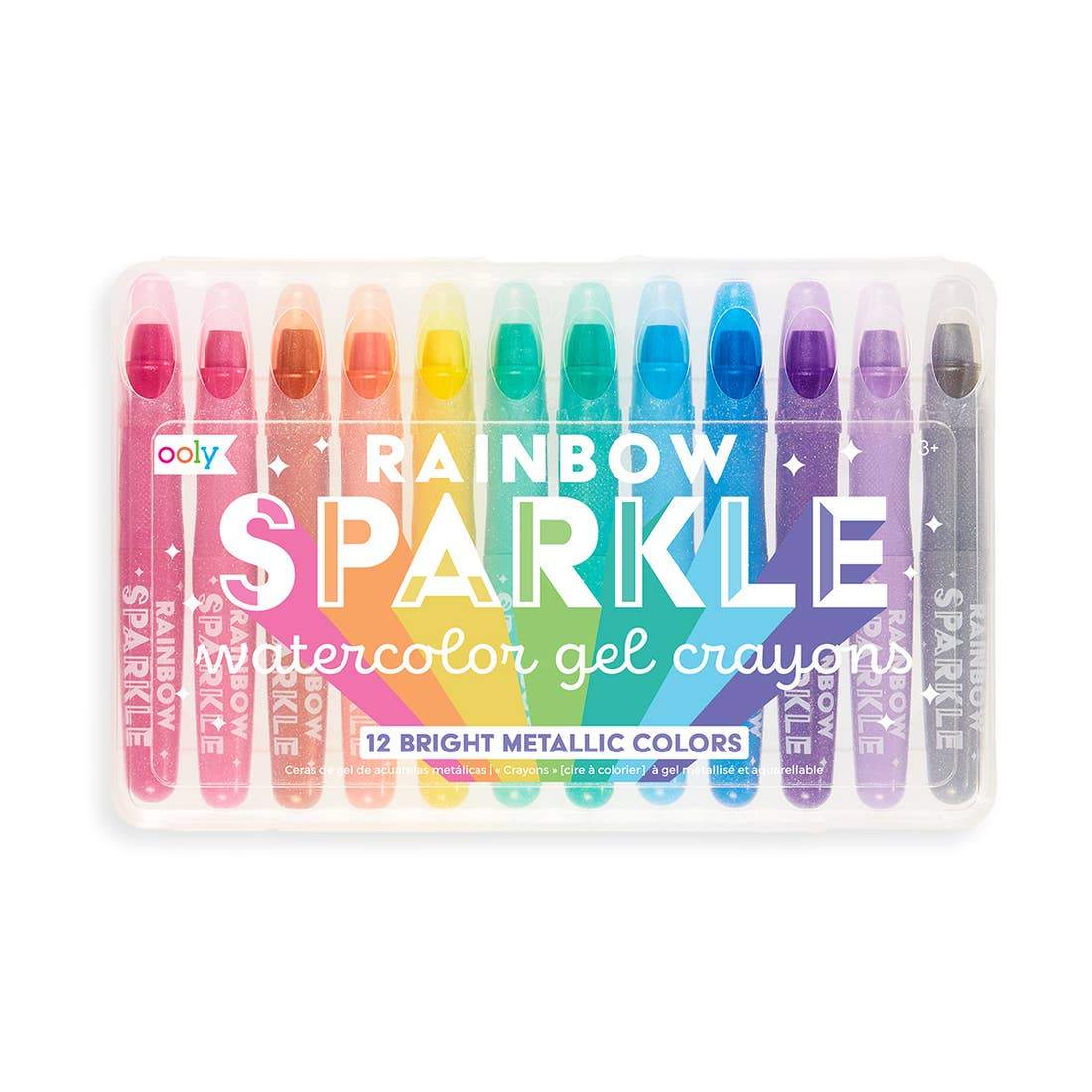 Rainbow Sparkle Metallic Gel Crayons - Pitter Patter