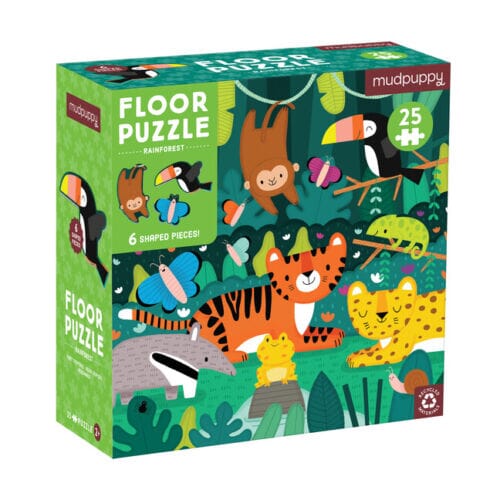 Rainforest 25-Piece Floor Puzzle 196 TOYS CHILD Mudpuppy 