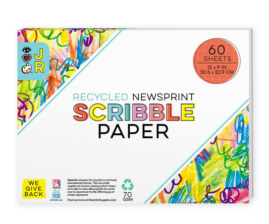 Recycled Newsprint Scribble Pad 196 TOYS CHILD Bright Stripes 