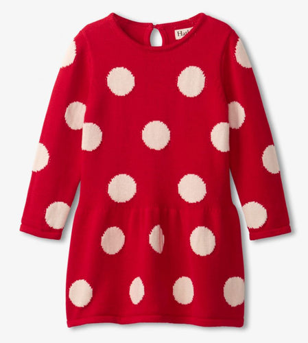 Red Polka Dot Sweater Dress 120 BABY GIRLS APPAREL Hatley Kids 6-9m 