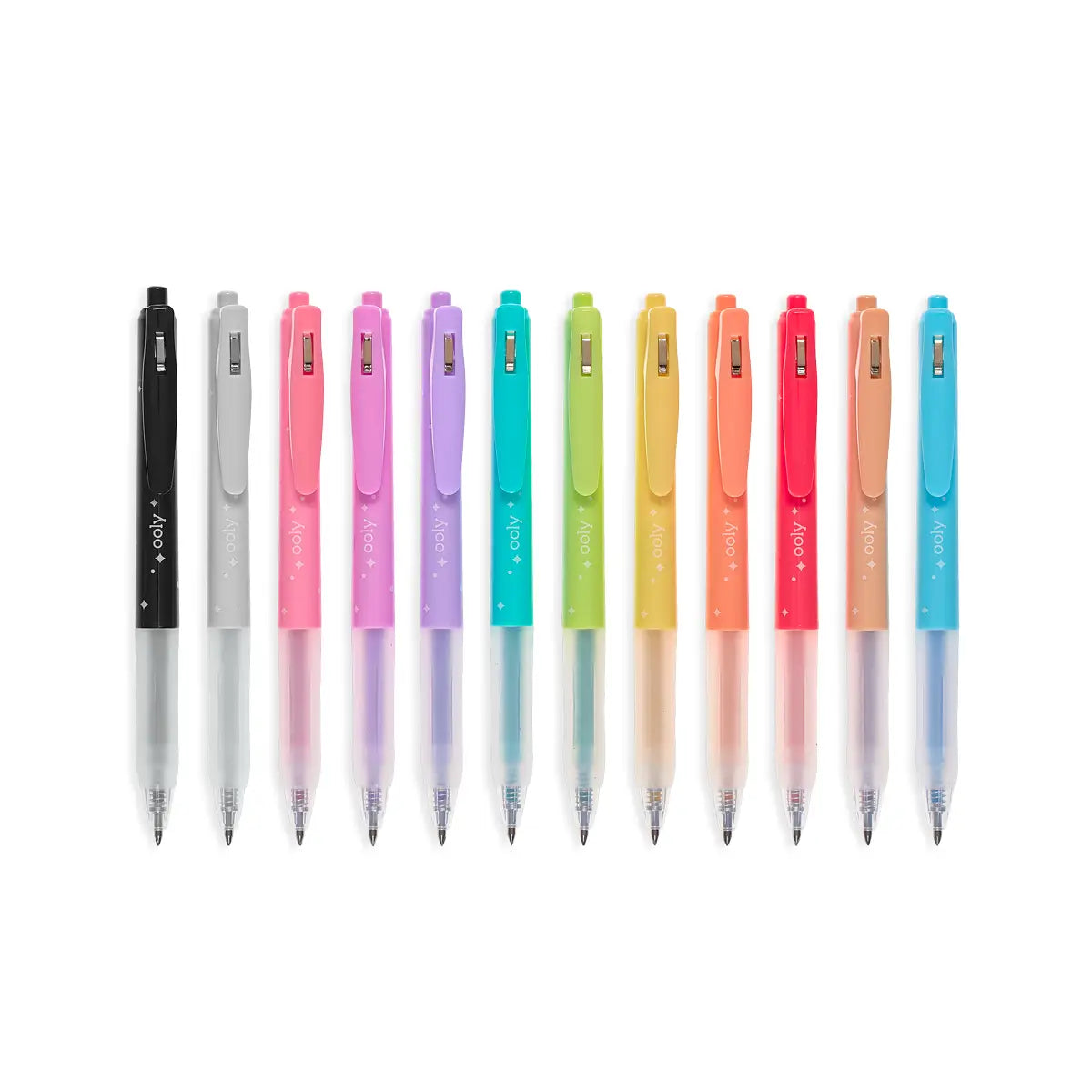 Retractable Glitter Gel Pens - Set of 12 196 TOYS CHILD OOLY 