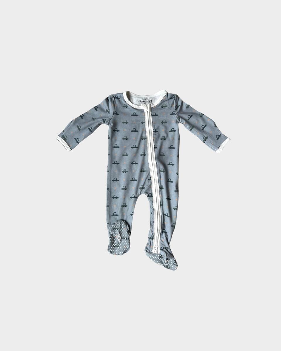 Retro Cars Zip Romper 130 BABY BOYS/NEUTRAL APPAREL Baby Sprouts 0-3m 