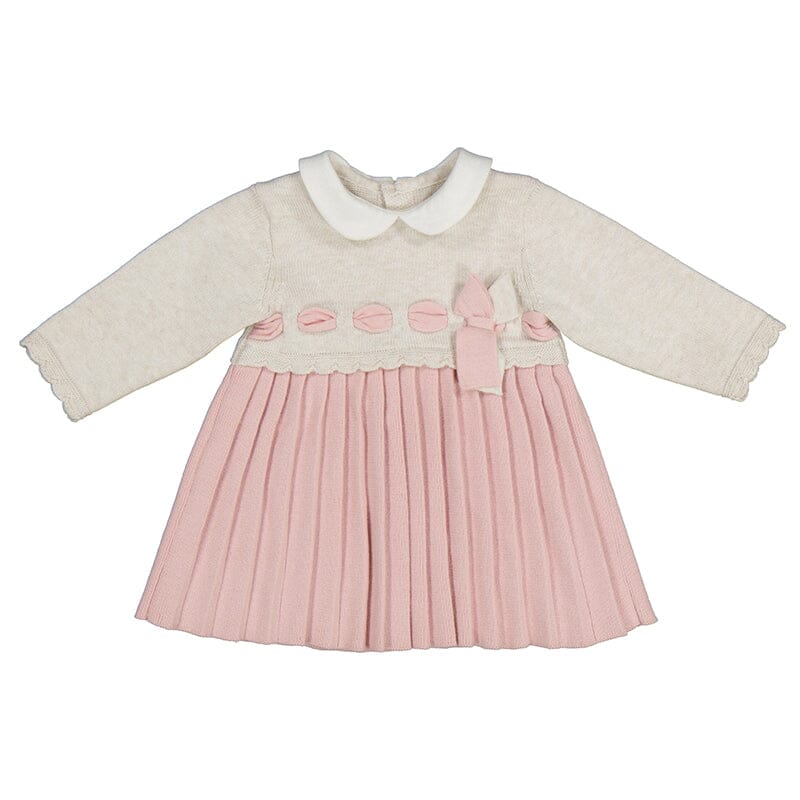 Rose Pleated Sweater Dress 120 BABY GIRLS APPAREL Mayoral 2-4m 