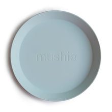 Round Plates Set 180 BABY GEAR Mushie Powder Blue 