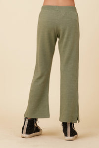Sage Wide Leg Terry Pant 160 GIRLS APPAREL TWEEN 7-16 Vintage Havana 