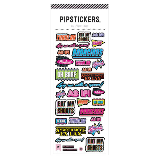 Say It 80's Style Sticker Sheet 196 TOYS CHILD Pipsticks 