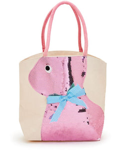 Sequin Bunny Tote 192 GIFT CHILD Two's Company Pink 