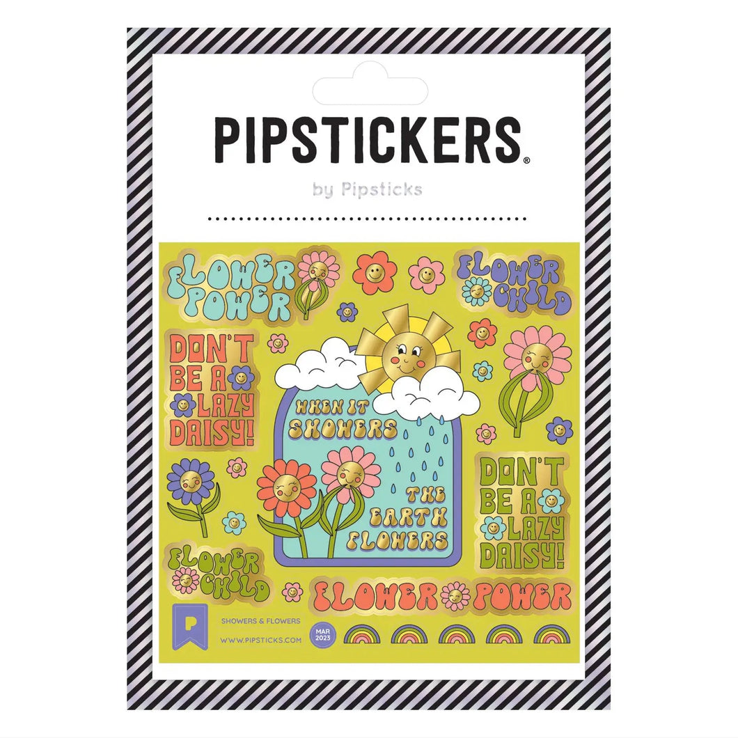 Showers & Flowers Sticker Sheet 196 TOYS CHILD Pipsticks 