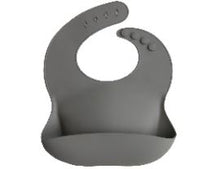 Silicone Bib Bibs Mushie Silver Sage 