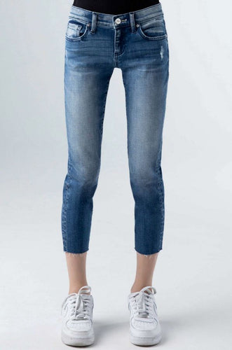 Skinny Faded Blue Jeans 160 GIRLS APPAREL TWEEN 7-16 Ceros 7 