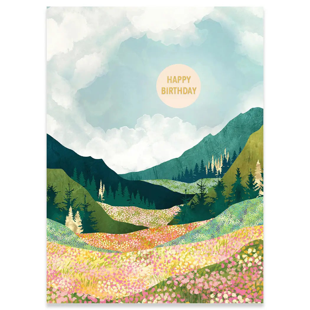 Spring Vista Birthday Card 193 GIFT PARENT Calypso Cards 