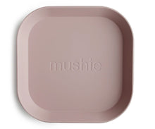 Square Plates- 2 Pack Plates Mushie Blush