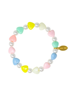 Stars And Hearts Pastel Bracelet 110 ACCESSORIES CHILD Tiny Treats And Zomi Gems 