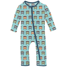 Summer Sky Vans Zip Romper 130 BABY BOYS/NEUTRAL APPAREL Kickee Pants 12-18m 