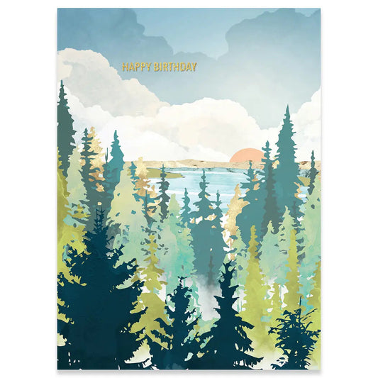Summer View Birthday Card 193 GIFT PARENT Calypso Cards 