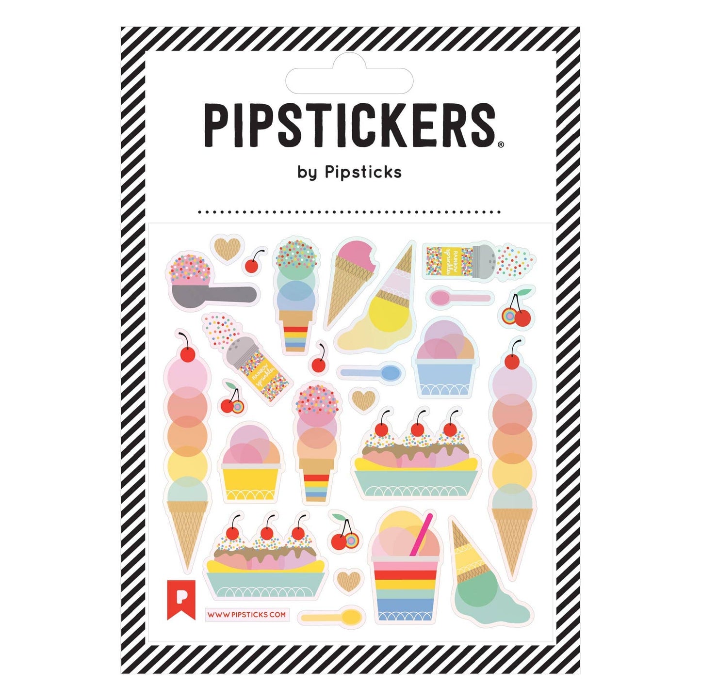 Sundae Treats Stickers 196 TOYS CHILD Pipsticks 