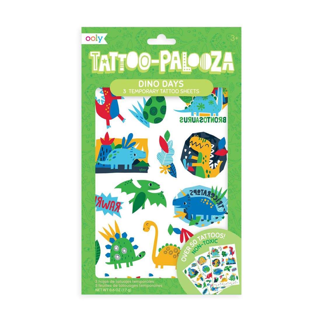 Temporary Tattoo: Dino Days - Pitter Patter