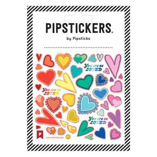 The Shape Of My Heart Sticker Sheet 196 TOYS CHILD Pipsticks 