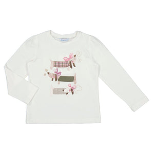 Three Dachshunds Top 150 GIRLS APPAREL 2-8 Mayoral 2T 