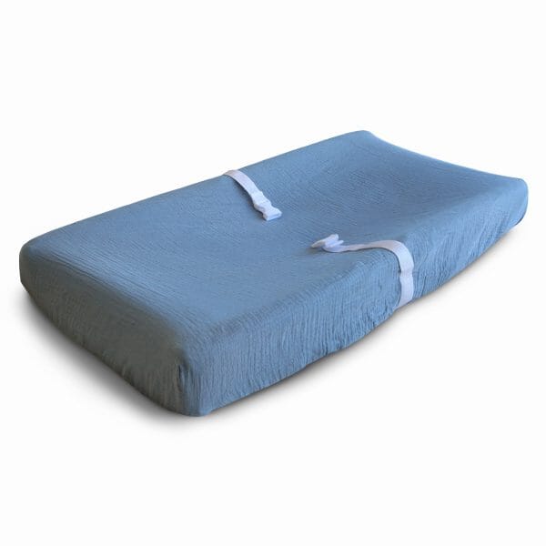 Tradewinds Blue Changing Pad Cover 180 BABY GEAR Mushie 