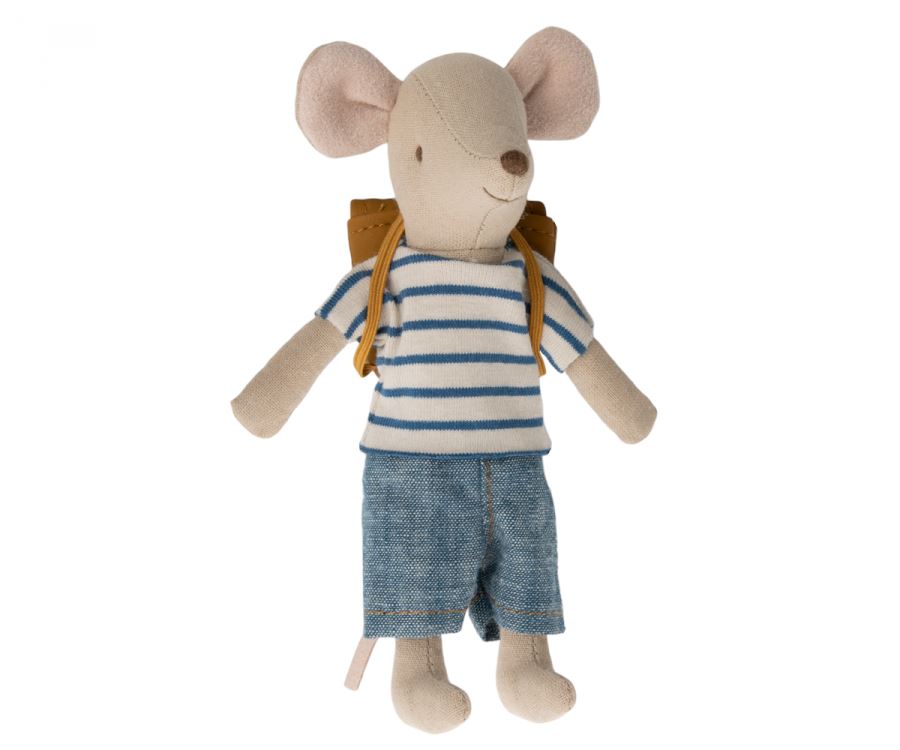 Tricycle Mouse Big Brother w Bag 196 TOYS CHILD Maileg 