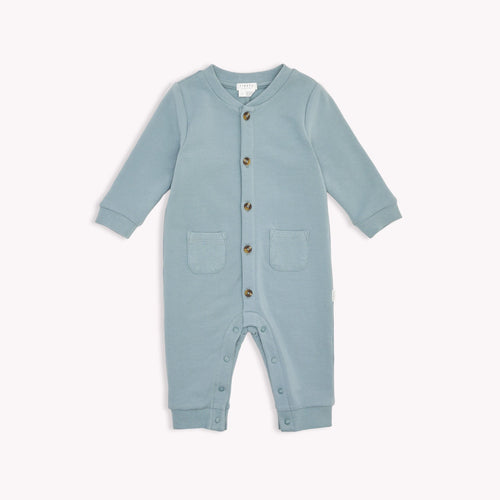 Turquoise Pocket Romper 130 BABY BOYS/NEUTRAL APPAREL Firsts Petit Lem 3m 