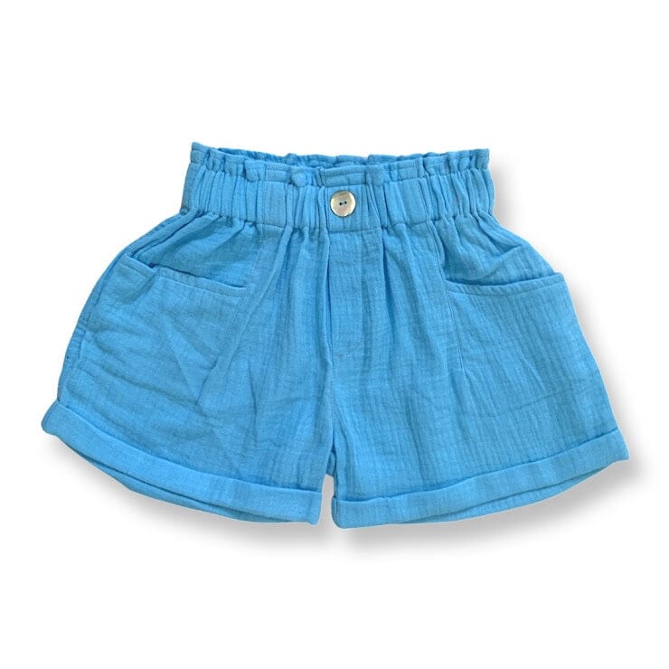 Turquoise Pocket Shorts 160 GIRLS APPAREL TWEEN 7-16 Bela+Nuni 7 