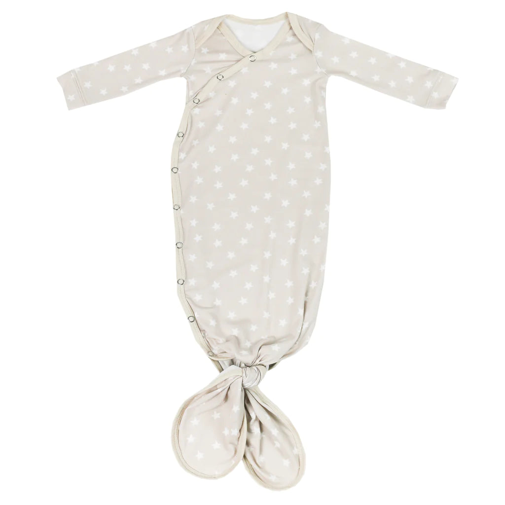 Twinkle Knotted Gown 130 BABY BOYS/NEUTRAL APPAREL Copper Pearl NB-3m 