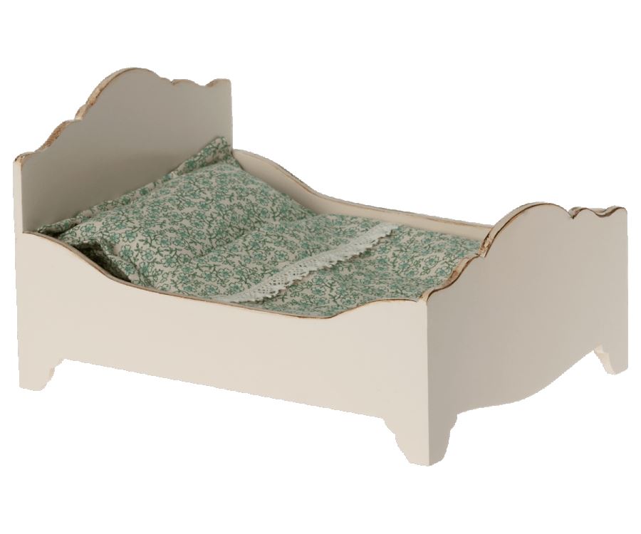 White Wood Bed 196 TOYS CHILD Maileg 