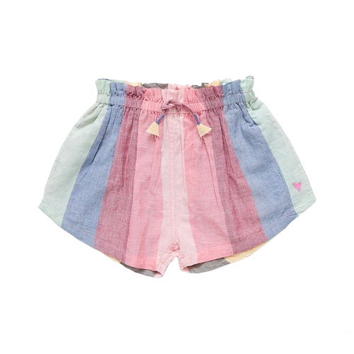 Wide Stripe Theodore Short 160 GIRLS APPAREL TWEEN 7-16 Pink Chicken 7 