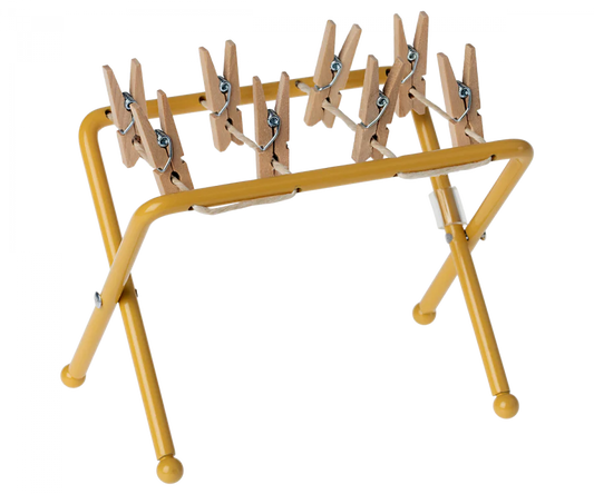 Yellow Drying Rack with Pegs 196 TOYS CHILD Maileg 