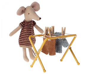 Yellow Drying Rack with Pegs 196 TOYS CHILD Maileg 