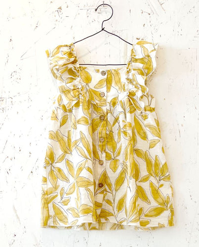 Yellow Petal Dress 150 GIRLS APPAREL 2-8 Play Up 8 