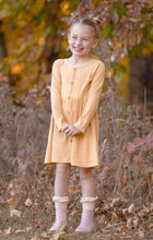 Yellow Rib Elouise Dress 150 GIRLS APPAREL 2-8 Mabel & Honey 